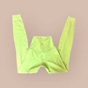 NEW Lululemon Align High-Rise Pant 28" Size 8 Faded Zap FZAP Yellow